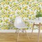 Pre-Pasted Wallpaper 2FT Wide Lemon Blossoms Blossom Summer Fruit Kitchen Decor Custom Pre-pasted Wallpaper by Spoonflower